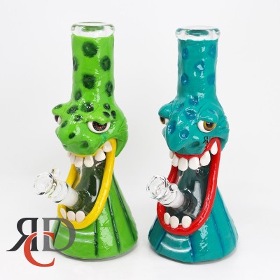 WATER  PIPE HANDPAINTED STRAIGHT TUBE WITH MONSTER THEME WP2598 1CT